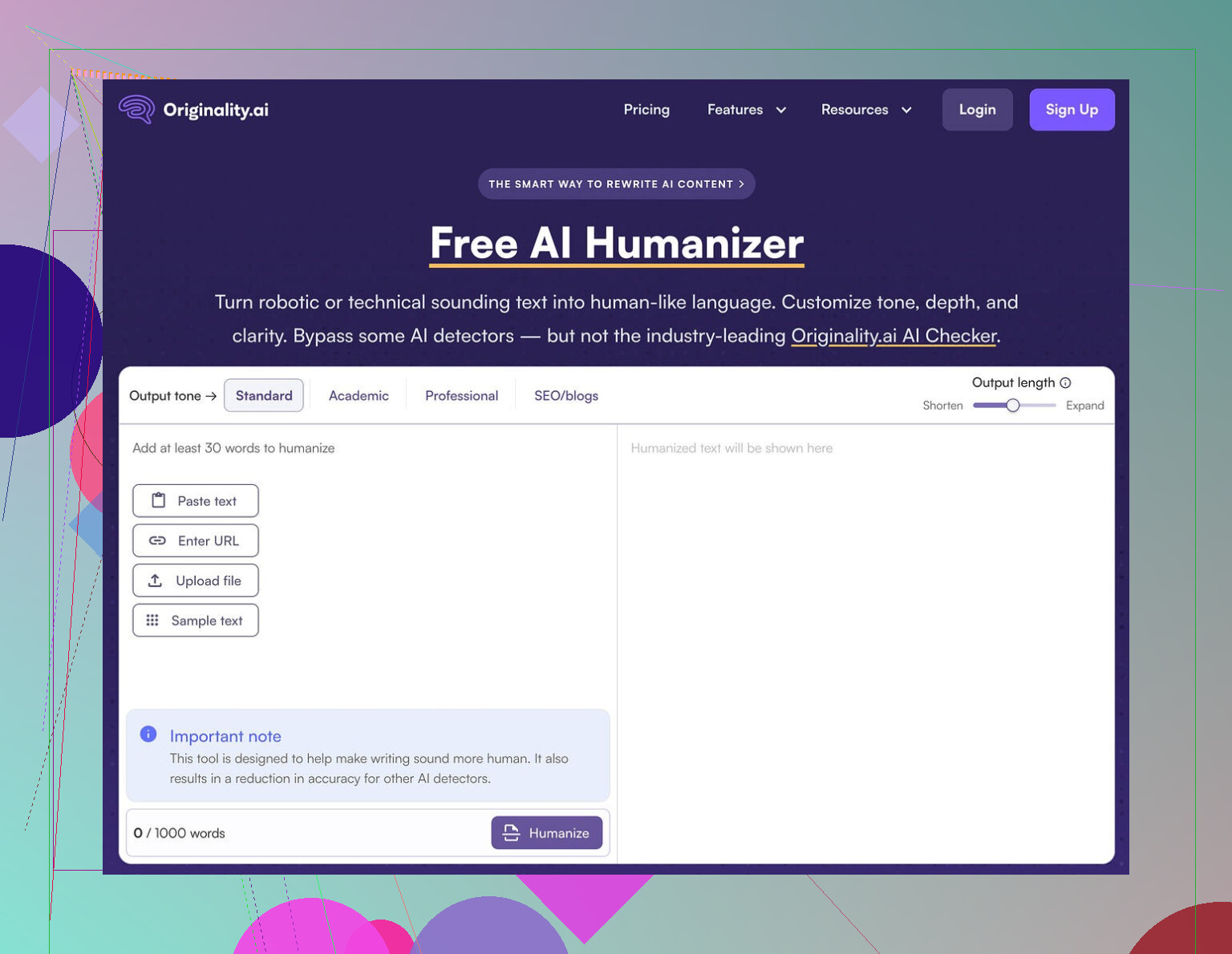 Originality AI Humanizer Review