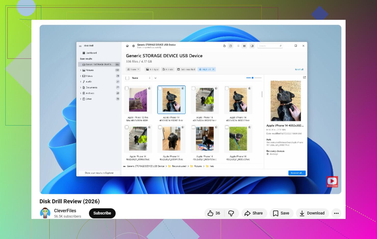 Alguém pode sugerir o melhor software de recuperação para USB?