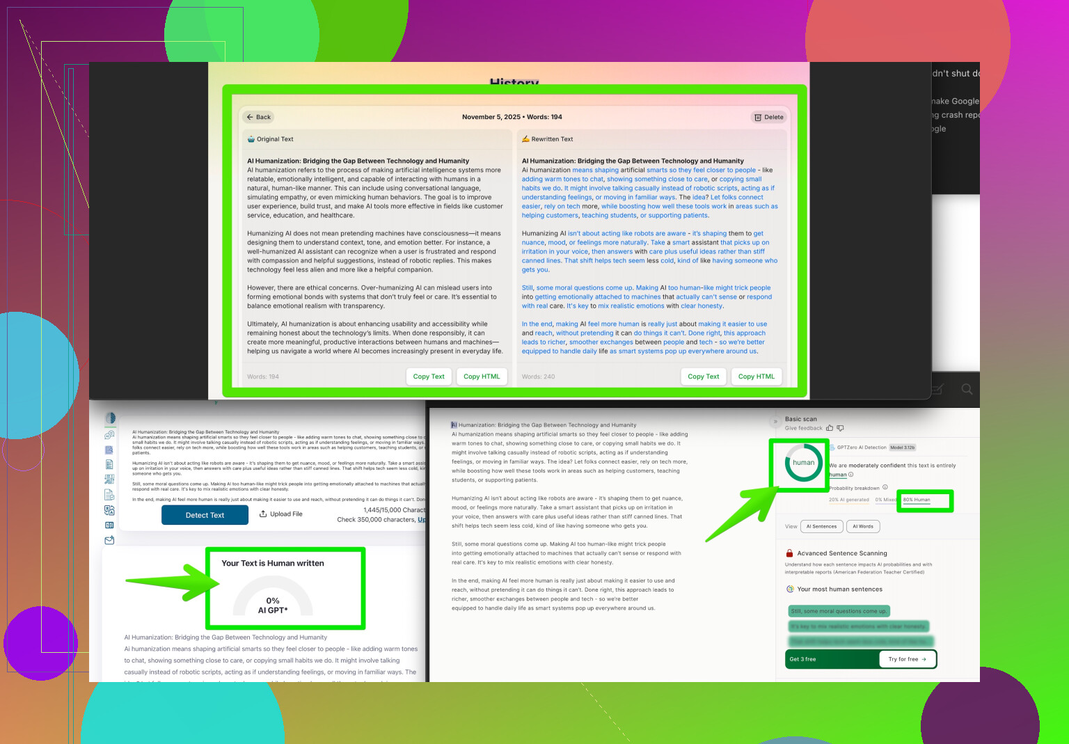 Can someone review my essay for AI checker issues?