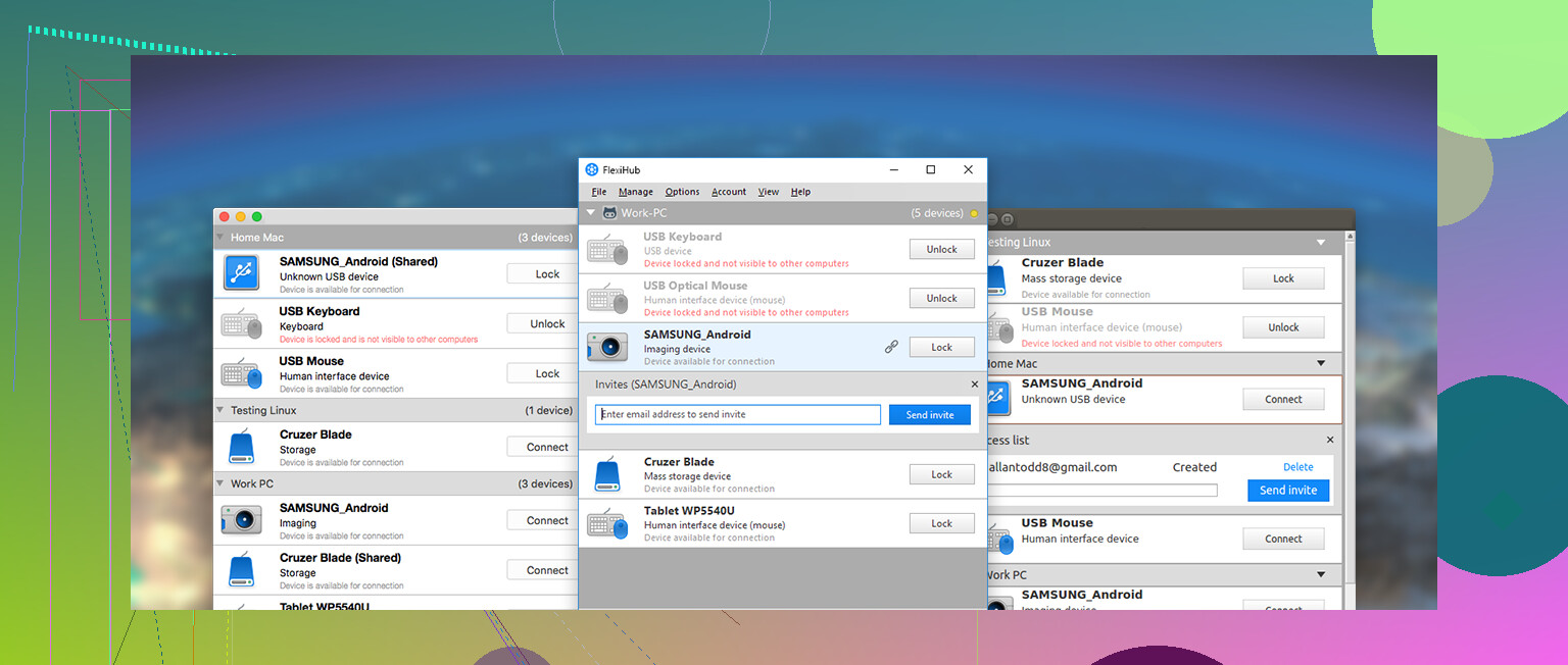 How can I use a remote USB device on my computer?