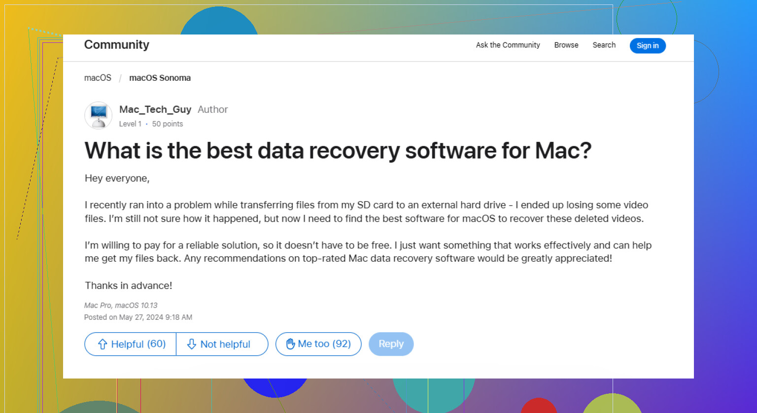 Come recupero i dati dal disco rigido del Mac?